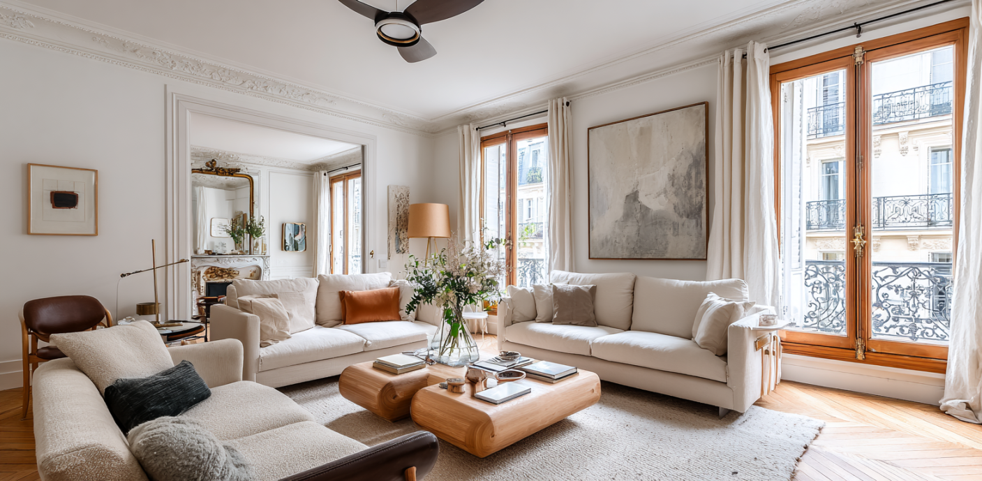 Appartement parisien lumineux